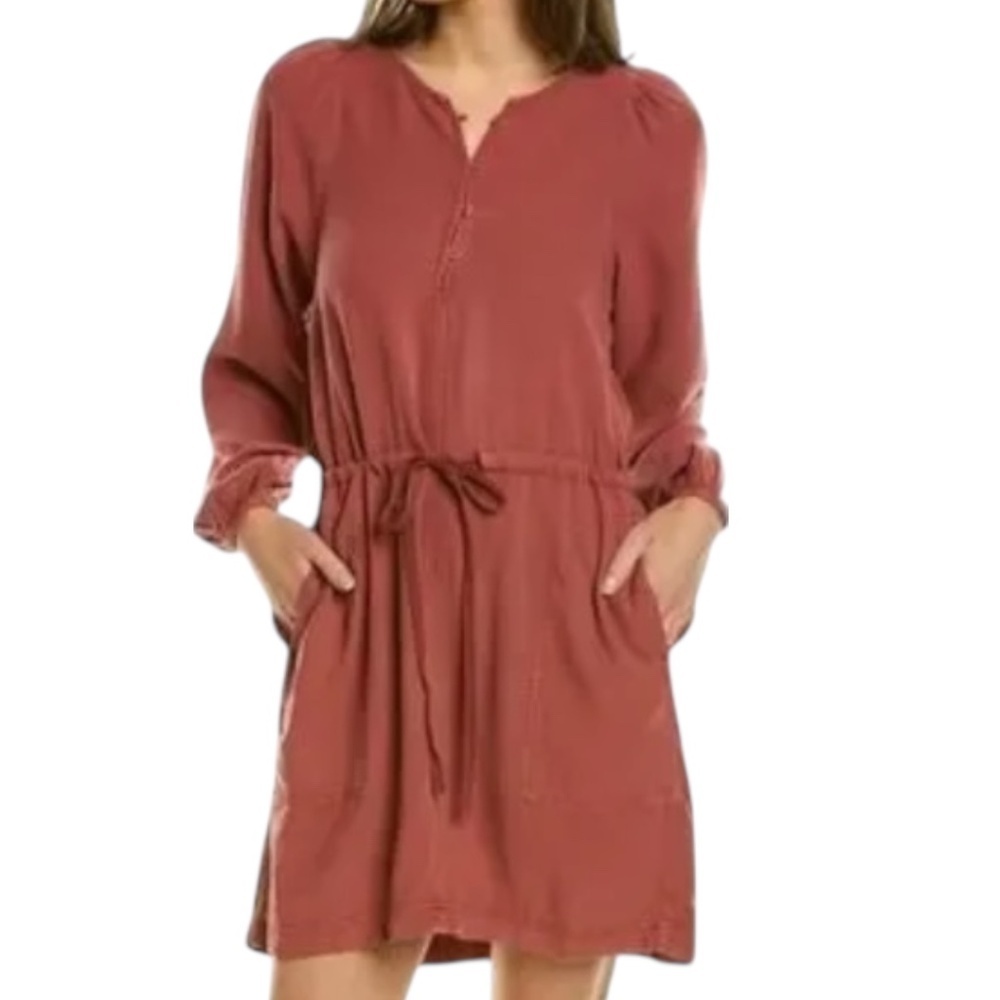 Splendid Sutton Mini Dress – Penny Elastic Waist Casual Dress w/ Pockets